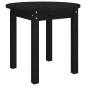 vidaXL Mesa de centro madera maciza de pino negro Ø 45x40 cm vidaXL Mesa de centro madera maciza de pino negro Ø 45x40 cm