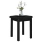 vidaXL Mesa de centro madera maciza de pino negro Ø 45x40 cm vidaXL Mesa de centro madera maciza de pino negro Ø 45x40 cm