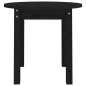 vidaXL Mesa de centro madera maciza de pino negro Ø 45x40 cm vidaXL Mesa de centro madera maciza de pino negro Ø 45x40 cm