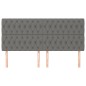 vidaXL Cabeceros 4 unidades de tela gris oscuro 90x7x78/88 cm vidaXL Cabeceros 4 unidades de tela gris oscuro 90x7x78/88 cm