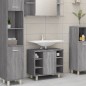 vidaXL Armario de baño madera contrachapada gris Sonoma 60x32x53,5 cm