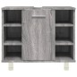 vidaXL Armario de baño madera contrachapada gris Sonoma 60x32x53,5 cm