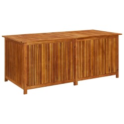 vidaXL Caja de almacenaje de jardín madera maciza acacia 175x80x75 cm