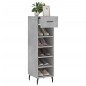 vidaXL Zapatero madera de ingeniería gris hormigón 30x35x105 cm vidaXL Zapatero madera de ingeniería gris hormigón 30x35x105 cm
