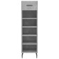 vidaXL Zapatero madera de ingeniería gris hormigón 30x35x105 cm vidaXL Zapatero madera de ingeniería gris hormigón 30x35x105 cm