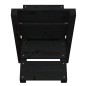 vidaXL Soporte de leña madera maciza de pino negro 47x39,5x48 cm