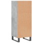 vidaXL Aparador de madera de ingeniería gris hormigón 34,5x32,5x90 cm vidaXL Aparador de madera de ingeniería gris hormigón 34,5x32,5x90 cm