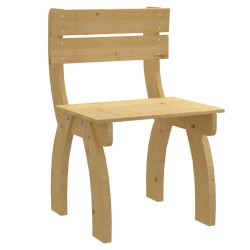 vidaXL Silla de jardín de madera de pino impregnada 