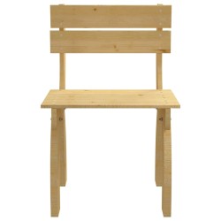 vidaXL Silla de jardín de madera de pino impregnada 