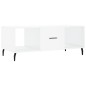 vidaXL Mesa de centro madera contrachapada blanco brillo 102x50x40 cm vidaXL Mesa de centro madera contrachapada blanco brillo 102x50x40 cm