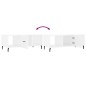 vidaXL Mesa de centro madera contrachapada blanco brillo 102x50x40 cm vidaXL Mesa de centro madera contrachapada blanco brillo 102x50x40 cm