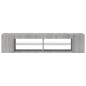 vidaXL Mueble de TV con luces LED gris Sonoma 135x39x30 cm