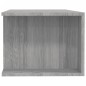 vidaXL Mueble de TV con luces LED gris Sonoma 135x39x30 cm