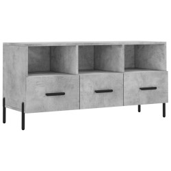vidaXL Mueble de TV madera de ingeniería gris hormigón 102x36x50 cm