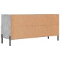 vidaXL Mueble de TV madera de ingeniería gris hormigón 102x36x50 cm