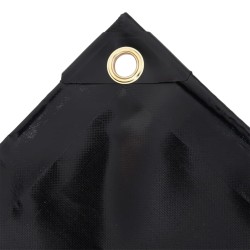vidaXL Lona 650 g/m² 4x4 m negro