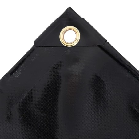 vidaXL Lona 650 g/m² 4x4 m negro