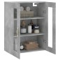 vidaXL Armario de pared gris hormigón 69,5x34x90 cm
