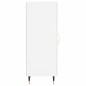 vidaXL Aparador de madera contrachapada blanco brillante 34,5x34x90 cm vidaXL Aparador de madera contrachapada blanco brillante 34,5x34x90 cm
