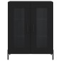 vidaXL Aparador alto madera contrachapada negro 69,5x34x180 cm vidaXL Aparador alto madera contrachapada negro 69,5x34x180 cm