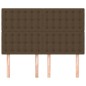 vidaXL Cabeceros 4 unidades tela marrón oscuro 72x5x78/88 cm vidaXL Cabeceros 4 unidades tela marrón oscuro 72x5x78/88 cm