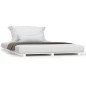vidaXL Estructura de cama de madera maciza de pino blanco 140x190 cm vidaXL Estructura de cama de madera maciza de pino blanco 140x190 cm