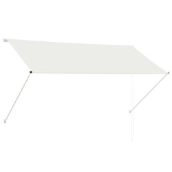 vidaXL Toldo retráctil 250x150 cm crema