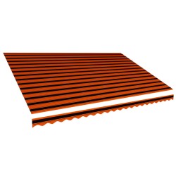 vidaXL Toldo de lona naranja y marrón 500x300 cm