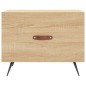 vidaXL Mesas de centro 2 uds madera ingeniería roble Sonoma 50x50x40cm vidaXL Mesas de centro 2 uds madera ingeniería roble Sonoma 50x50x40cm