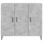 vidaXL Aparador de madera de ingeniería gris hormigón 90x34x80 cm