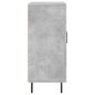 vidaXL Aparador de madera de ingeniería gris hormigón 90x34x80 cm