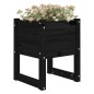 vidaXL Jardinera 2 unidades madera maciza de pino negro 40x40x52,5 cm vidaXL Jardinera 2 unidades madera maciza de pino negro 40x40x52,5 cm