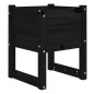 vidaXL Jardinera 2 unidades madera maciza de pino negro 40x40x52,5 cm vidaXL Jardinera 2 unidades madera maciza de pino negro 40x40x52,5 cm
