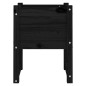 vidaXL Jardinera 2 unidades madera maciza de pino negro 40x40x52,5 cm vidaXL Jardinera 2 unidades madera maciza de pino negro 40x40x52,5 cm