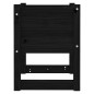vidaXL Jardinera 2 unidades madera maciza de pino negro 40x40x52,5 cm vidaXL Jardinera 2 unidades madera maciza de pino negro 40x40x52,5 cm