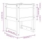 vidaXL Jardinera 2 unidades madera maciza de pino negro 40x40x52,5 cm vidaXL Jardinera 2 unidades madera maciza de pino negro 40x40x52,5 cm