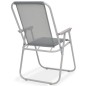 vidaXL Juego de comedor de jardín 8 piezas acero y textilene gris
