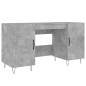 vidaXL Escritorio madera de ingeniería gris hormigón 140x50x75 cm vidaXL Escritorio madera de ingeniería gris hormigón 140x50x75 cm