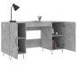 vidaXL Escritorio madera de ingeniería gris hormigón 140x50x75 cm vidaXL Escritorio madera de ingeniería gris hormigón 140x50x75 cm