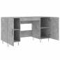 vidaXL Escritorio madera de ingeniería gris hormigón 140x50x75 cm vidaXL Escritorio madera de ingeniería gris hormigón 140x50x75 cm