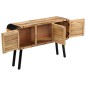 vidaXL Aparador de madera maciza de mango 120x30x76 cm