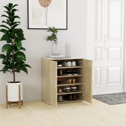 vidaXL Mueble zapatero madera de ingeniería roble Sonoma 60x35x70 cm
