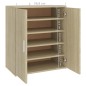 vidaXL Mueble zapatero madera de ingeniería roble Sonoma 60x35x70 cm vidaXL Mueble zapatero madera de ingeniería roble Sonoma 60x35x70 cm