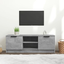 vidaXL Mueble de TV madera contrachapada gris hormigón 102x35x36,5 cm
