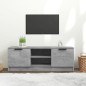 vidaXL Mueble de TV madera contrachapada gris hormigón 102x35x36,5 cm