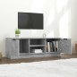vidaXL Mueble de TV madera contrachapada gris hormigón 102x35x36,5 cm