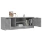 vidaXL Mueble de TV madera contrachapada gris hormigón 102x35x36,5 cm