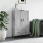 vidaXL Aparador alto madera de ingeniería gris hormigón 69,5x31x115 cm vidaXL Aparador alto madera de ingeniería gris hormigón 69,5x31x115 cm