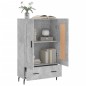 vidaXL Aparador alto madera de ingeniería gris hormigón 69,5x31x115 cm vidaXL Aparador alto madera de ingeniería gris hormigón 69,5x31x115 cm