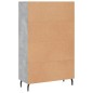 vidaXL Aparador alto madera de ingeniería gris hormigón 69,5x31x115 cm vidaXL Aparador alto madera de ingeniería gris hormigón 69,5x31x115 cm